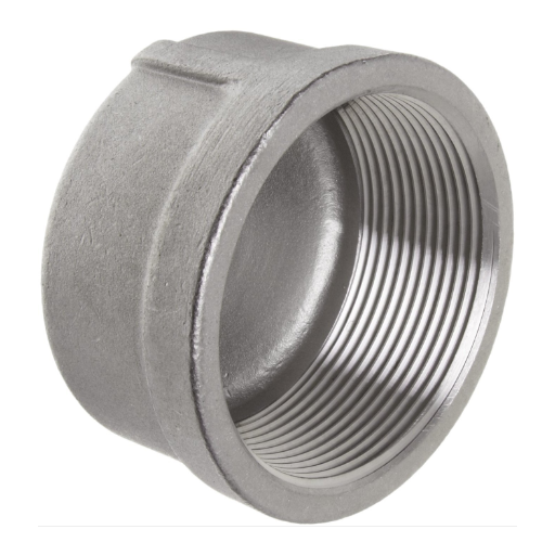 What are the different types of steel end caps available