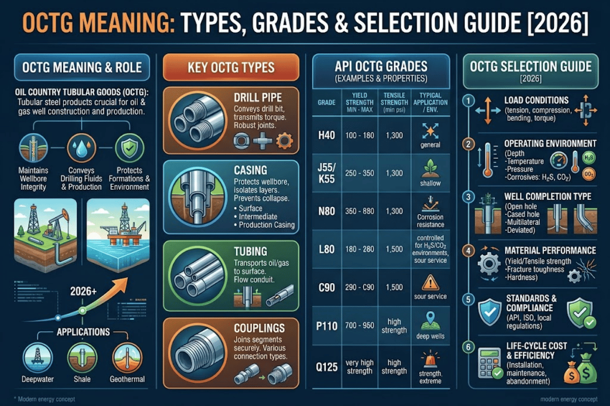 OCTG Meaning: Types, Grades & Selection Guide [2026]