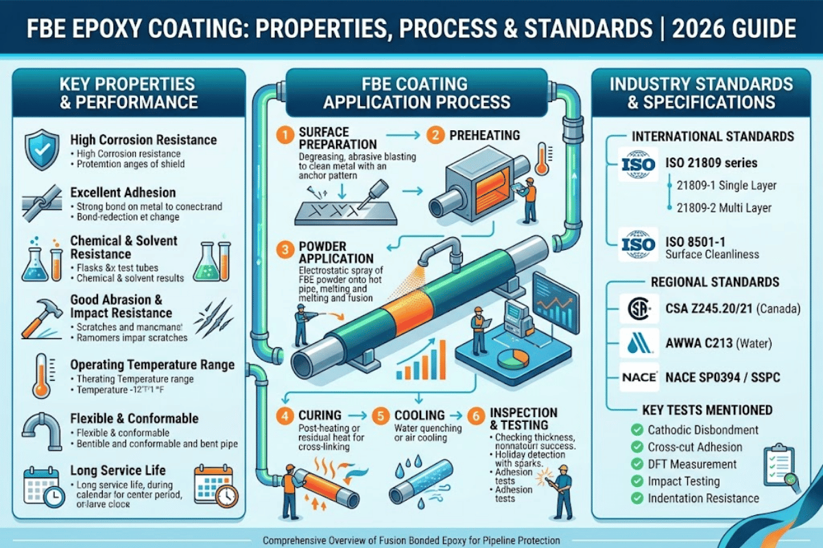 FBE Epoxy Coating: Properties, Process & Standards [2026 Guide]