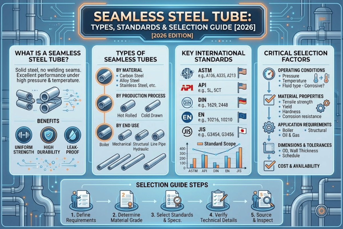 Seamless Steel Tube: Types, Standards & Selection Guide [2026]