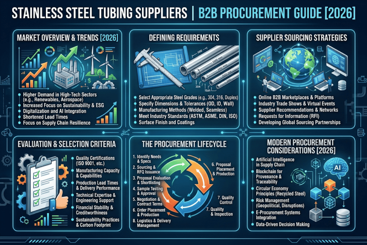 Stainless Steel Tubing Suppliers: B2B Procurement Guide [2026]