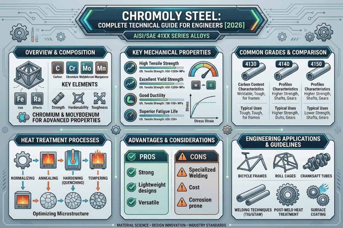 Chromoly Steel: Complete Technical Guide for Engineers [2026]