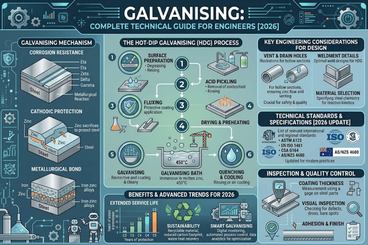Galvanising: Complete Technical Guide for Engineers [2026]