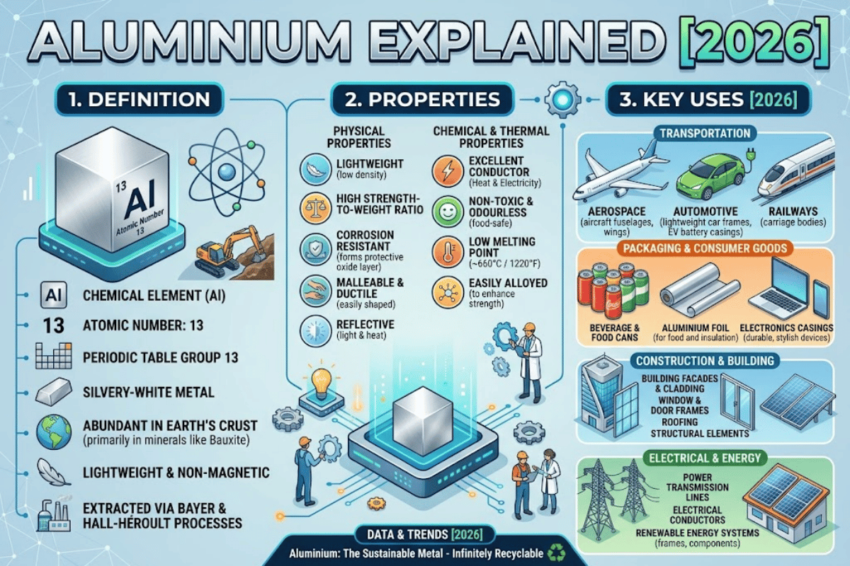 Aluminium Meaning: Definition, Properties & Uses Explained [2026]