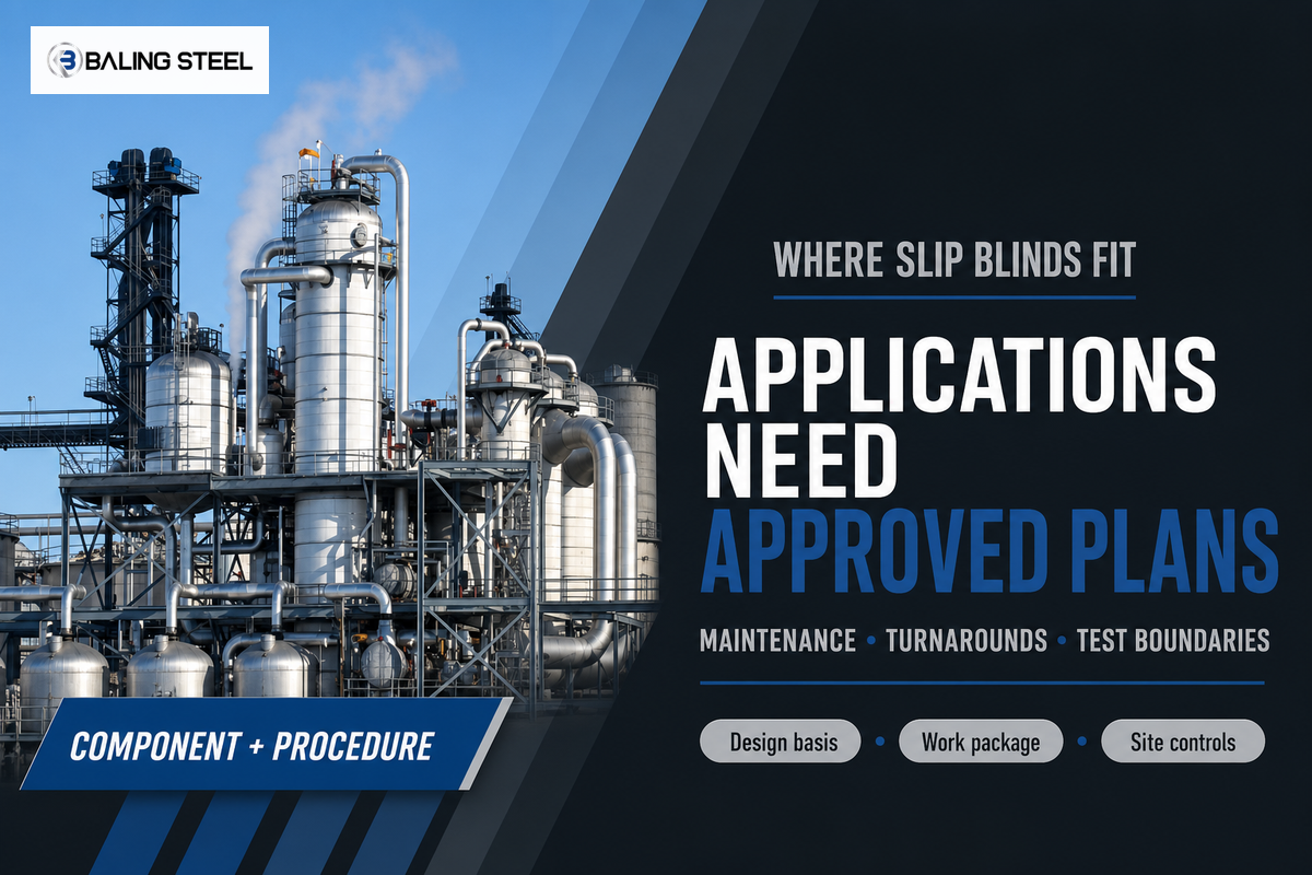 Where Slip Blinds Are Used — Baling Steel