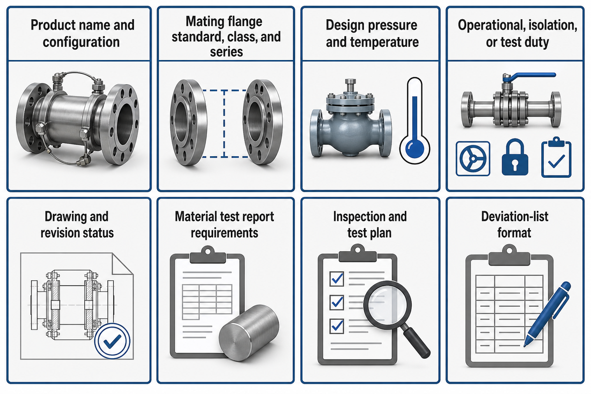 Slip Blind RFQ Checklist — Baling Steel